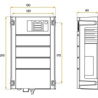 Convertisseur de batterie AC MASTER 24/500 IEC Mastervolt