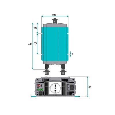 Аккумуляторный инвертор Mastervolt AC MASTER 24/2000 IEC