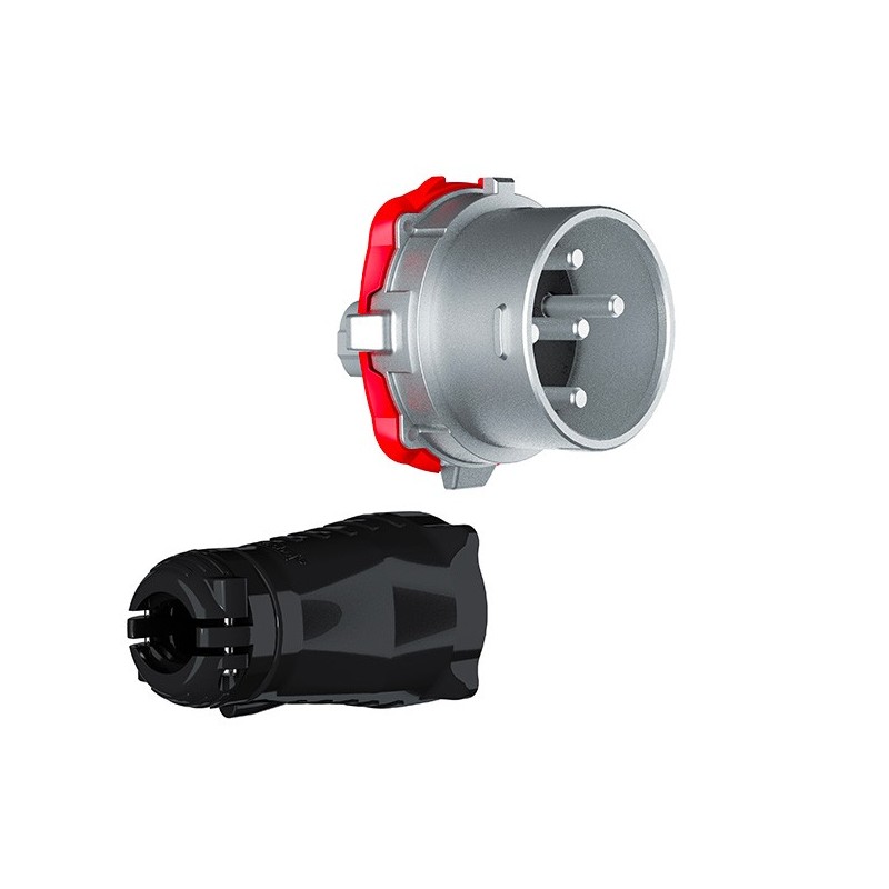 Fiche male Marechal DS2 250A 440V 3P T avec poignee etanche IP67 Lyvio Antibes