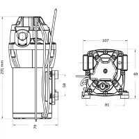 Водяной насос Jabsco Par-Max 3 - 12 В/24 В - 11 л/мин | Lyvio Marine