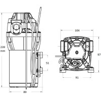 Pompa automatica Jabsco Par-Max HD4 24V - 15 L/min - Acqua dolce | Lyvio Marine