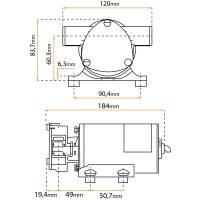 Pompe Jabsco Water Puppy 12V - Corps en Bronze - Multi-usage | Lyvio Marine