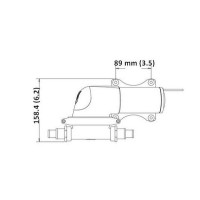 Jabsco 12V Shower Drain Pump - 360° Swivel | Lyvio Marine