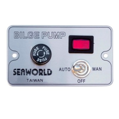 Tableau de commande Jabsco 3 positions - 12V/24V avec fusibles | Lyvio Marine