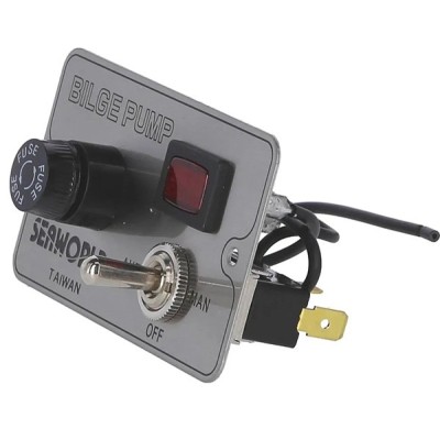 Pannello di controllo Jabsco a 3 posizioni - 12 V/24 V con fusibili | Lyvio Marine