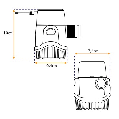 Pompa di sentina Rule 360 ​​(12V) - 1360 L/h | Lyvio Marine