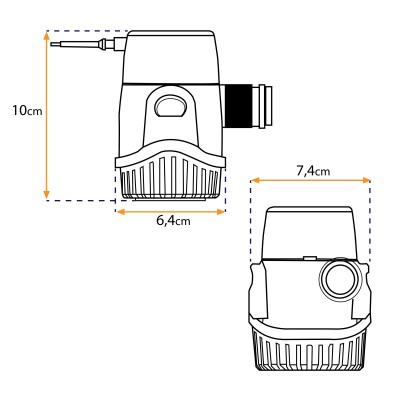 Pompe de cale Rule 500 (12V) - 1900 L/h | Lyvio Marine