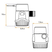 Pompa di sentina Rule 500 (12 V) - 1900 L/h | Lyvio Marine