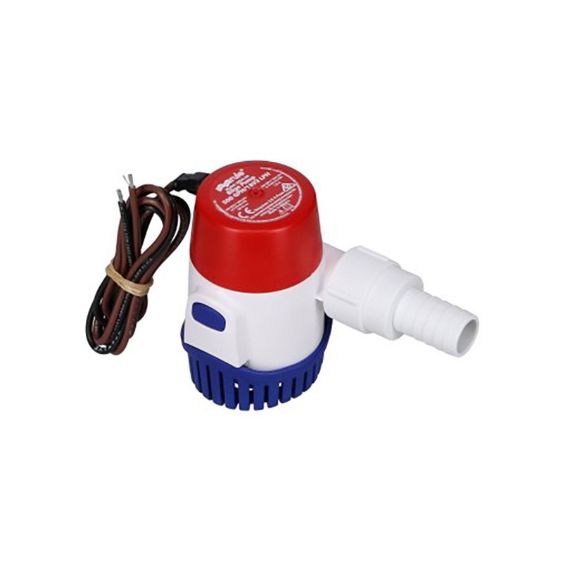 Pompa di sentina Rule 500 (24 V) - 1900 L/h con protezione termica | Lyvio Marine