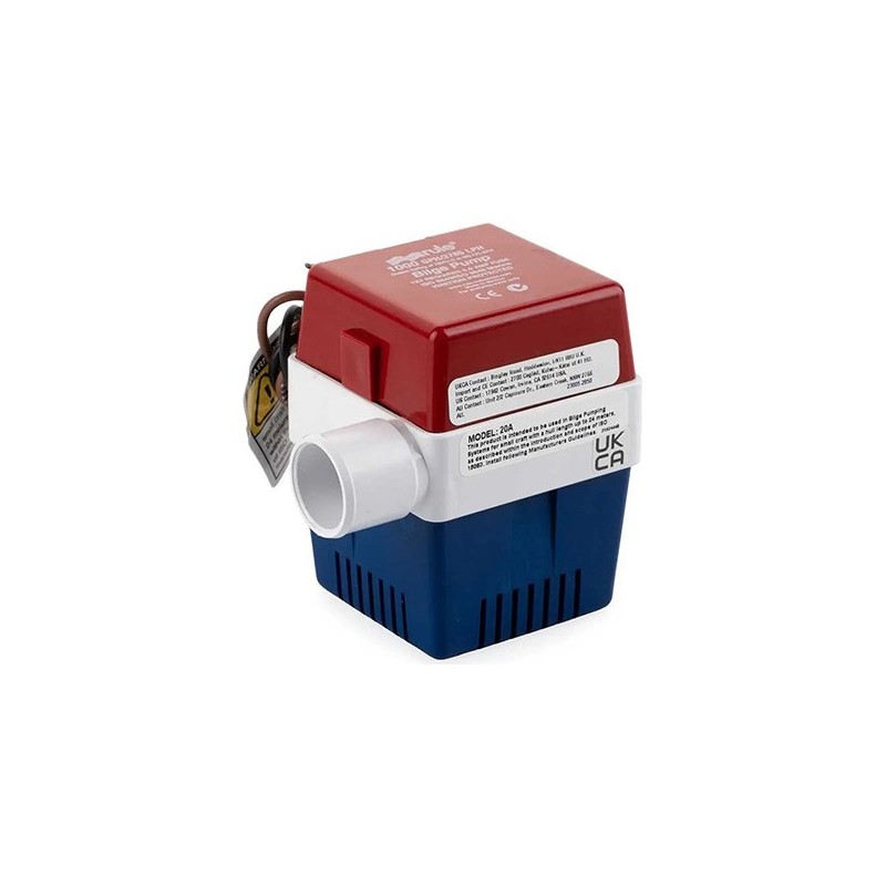 Pompe de cale Rule 1000 (12V) - 63 L/min | Lyvio Marine