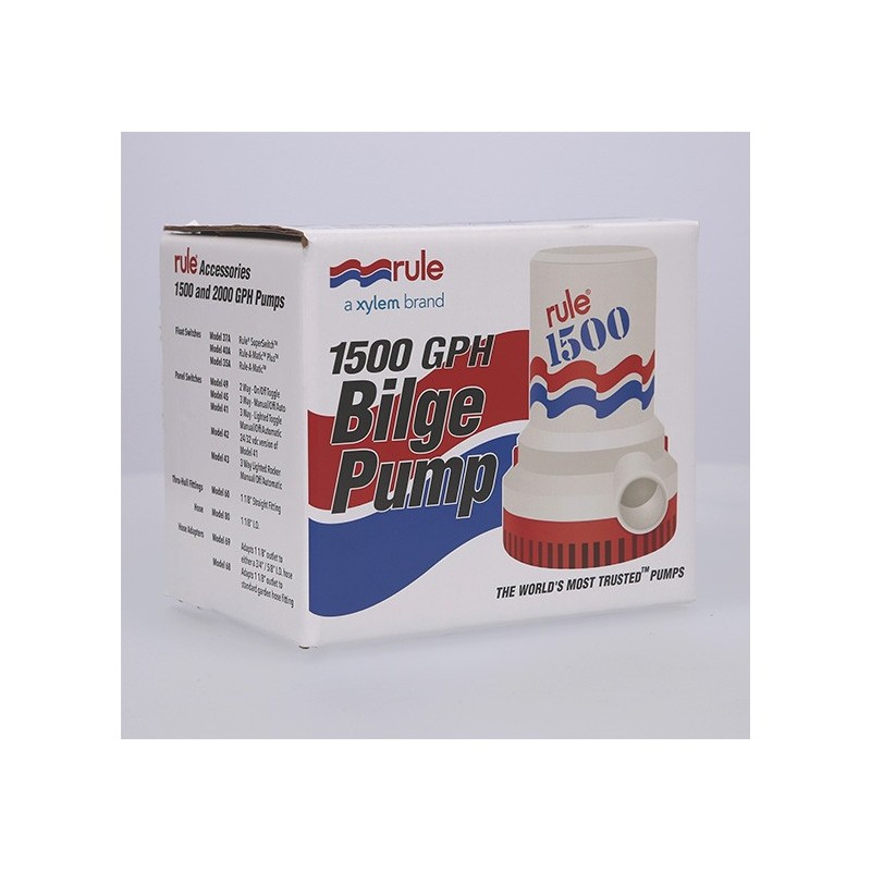 Rule 1500 Bilge Pump (12V) - 5600 L/h | Lyvio Marine