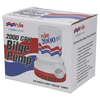 Трюмный насос Rule 2000 (12 В) - 7500 л/ч | Lyvio Marine