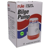 Pompe de cale Rule 3700 (24V) - Débit 14000 L/h | Lyvio Marine