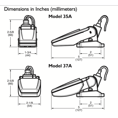 12V/24V float switch for bilge pump | Lyvio Marine