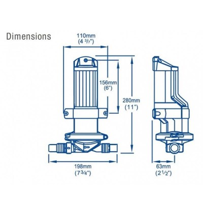 Pompa Whale Gulper 320 (24 V) - Sentina e acque reflue | Lyvio Marine