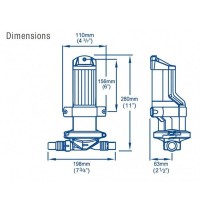 Pompe Whale Gulper 320 (24V) - Cale et Eaux usées | Lyvio Marine