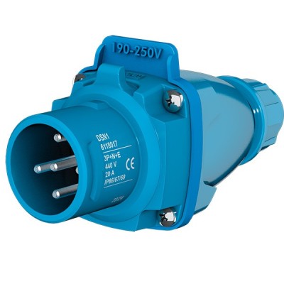 Spina maschio Marechal DSN1 20A 230V 2P+T | Protezione IP67