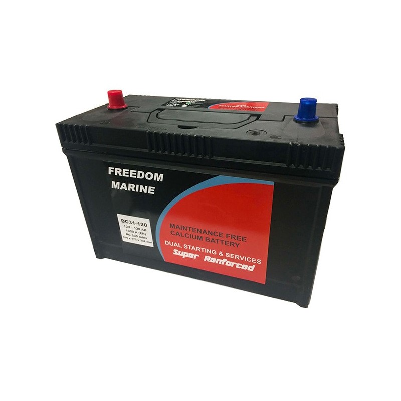 Batterie Freedom Marine DC31-120 12V 120Ah Decharge lente et demarrage Lyvio Antibes