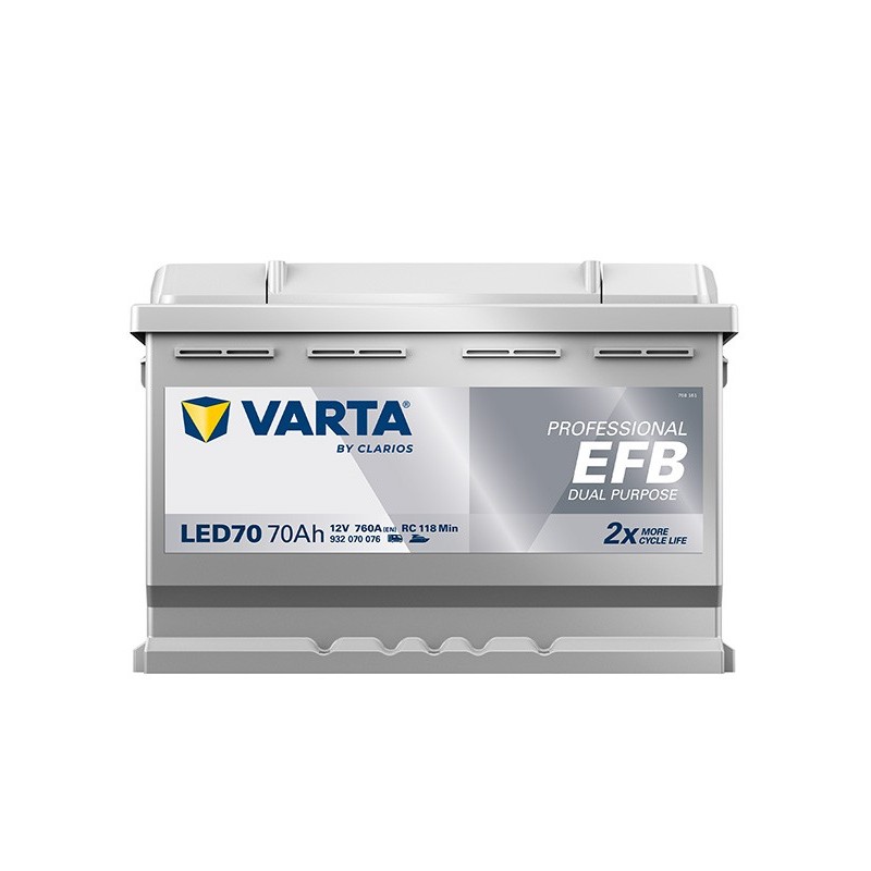 Аккумулятор EFB LED 70 12V 760A | VARTA
