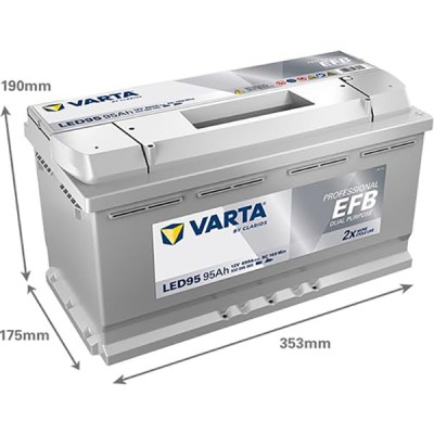 Batterie EFB LED 95 12V 850A | VARTA