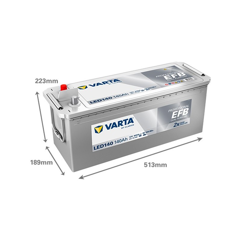 Аккумулятор EFB LED 140 12V 800A | VARTA