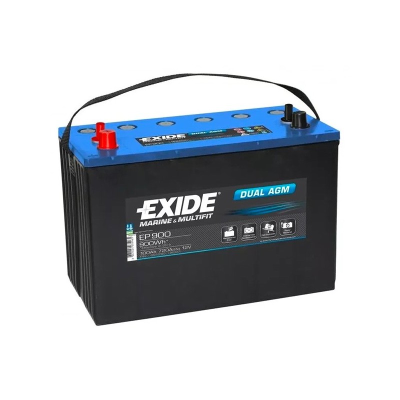 Exide Dual AGM EP900 and EP1200 12V 100Ah and 140Ah battery Lyvio Antibes