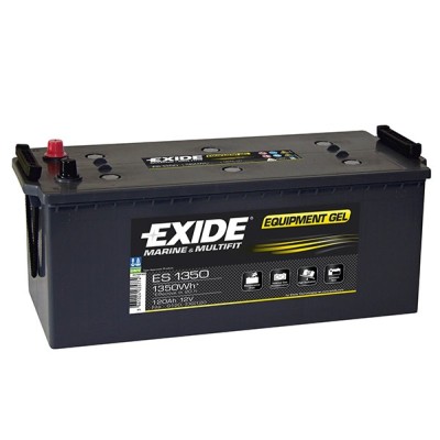 Exide Equipment GEL ES1350 12V 120Ah high capacity service battery Lyvio Antibes