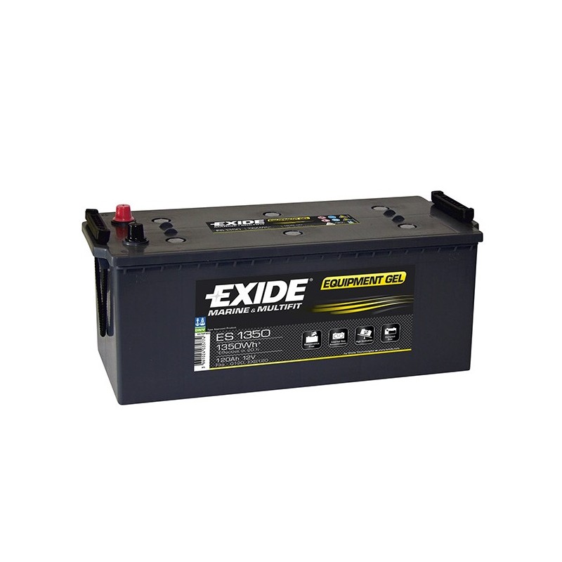 Exide Equipment GEL ES1350 12V 120Ah high capacity service battery Lyvio Antibes