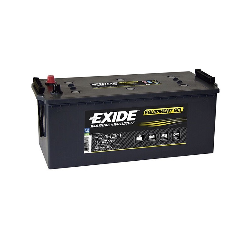 Batterie EXIDE ES1600 GEL 140Ah 1600Wh | Service Marine Haute Capacité