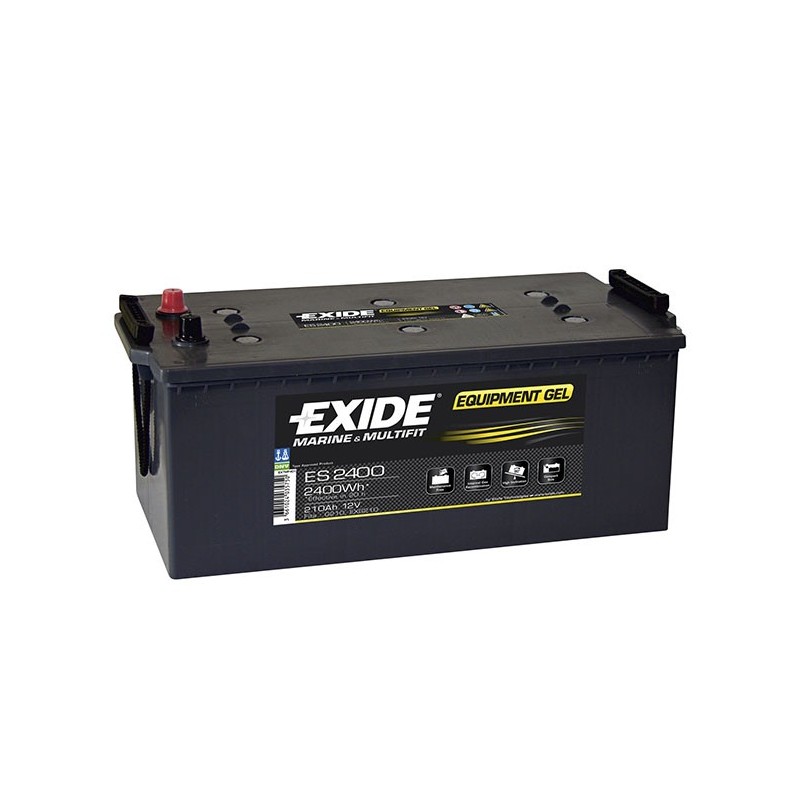 Exide Equipment GEL ES2400 12V 210Ah maximum power service battery Lyvio Antibes