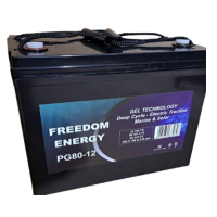 Batterie de Service PG80-12 – GEL Deep Cycle – 12V 80Ah - Freedom