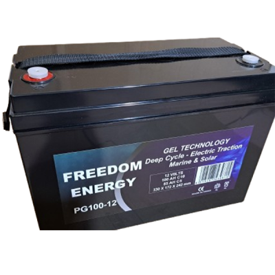Batteria Freedom Energy PG100-12 GEL 100Ah | Per uso nautico