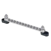 Sbarra collettrice BEP Marine Grade 12 vie 100A con 2 perni di ingresso Distribuzione nautica Lyvio Antibes