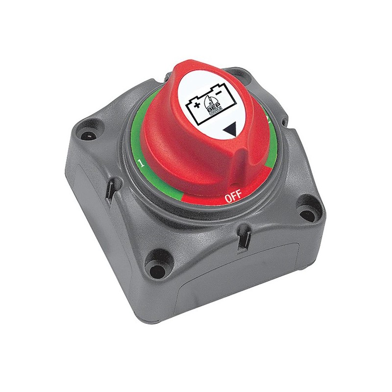 Sélecteur de batterie BEP 701-S (1-2-Both-Off) 200A pour bateaux – Distribution électrique marine Lyvio Antibes.