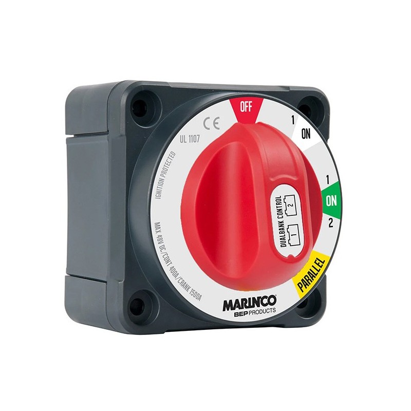 Commutateur BEP Pro Installer MC10 Dual Bank 400A (EZ-Mount) – Gestion batterie haute performance Lyvio Antibes