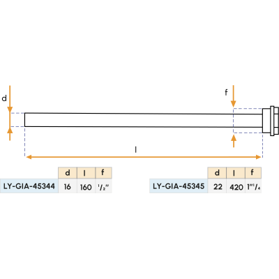 Sacrificial anode 1/2'' Gianneschi