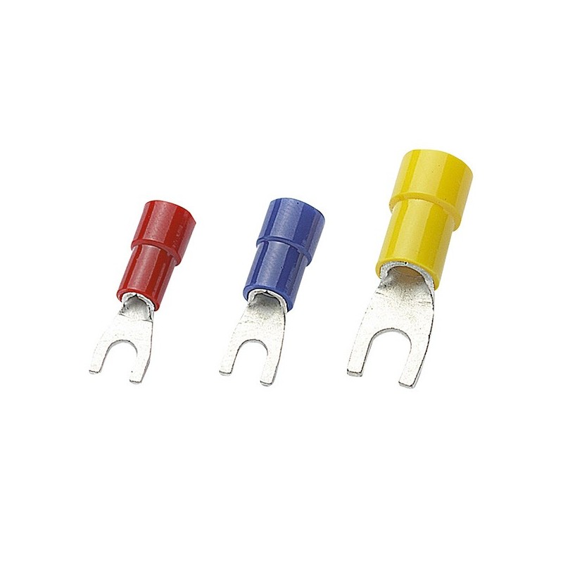 Cosse à fourche préisolée Nylon et Cuivre étamé - Lyvio Marine