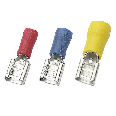 Cosse femelle plate Faston isolée PVC et Cuivre - Lyvio Marine