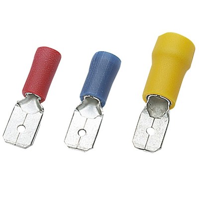 Capicorda maschio piatto Faston isolato in PVC e Rame - Lyvio Marine