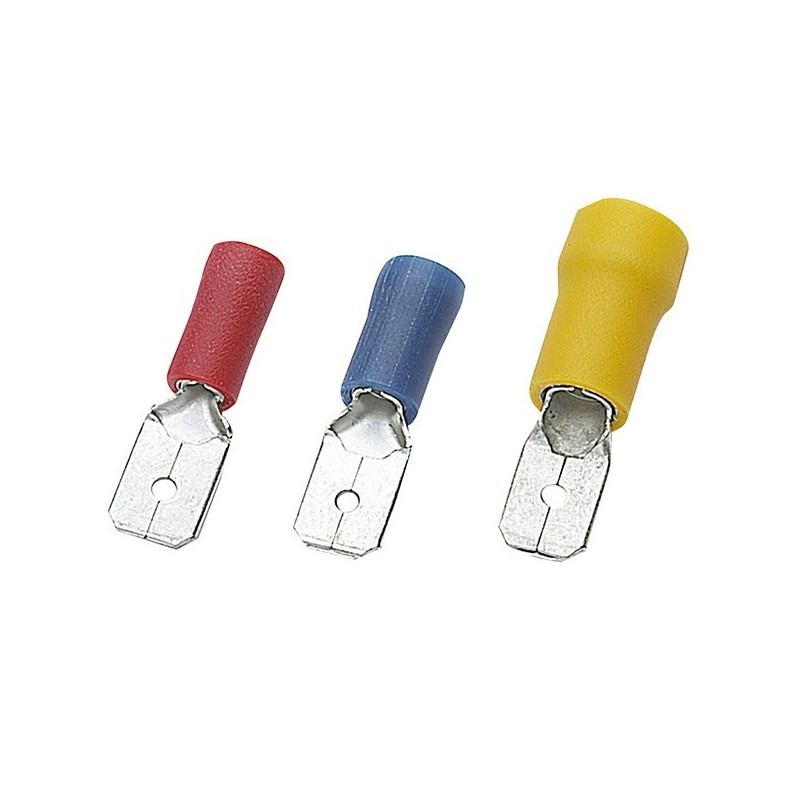 Capicorda maschio piatto Faston isolato in PVC e Rame - Lyvio Marine