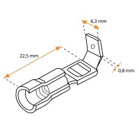 Cosse à retour PVC avec douille en cuivre | Lyvio Marine