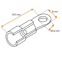 Cosse à œillet préisolée en Nylon | Lyvio Marine