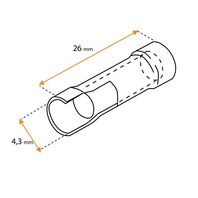 PVC Insulated Butt Splice Wire Connector - Lyvio Marine