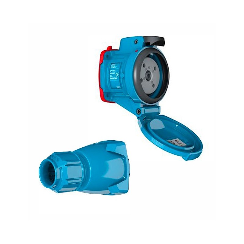 DSN6 - 63A (1P+N+T) розетка Marechal Electric