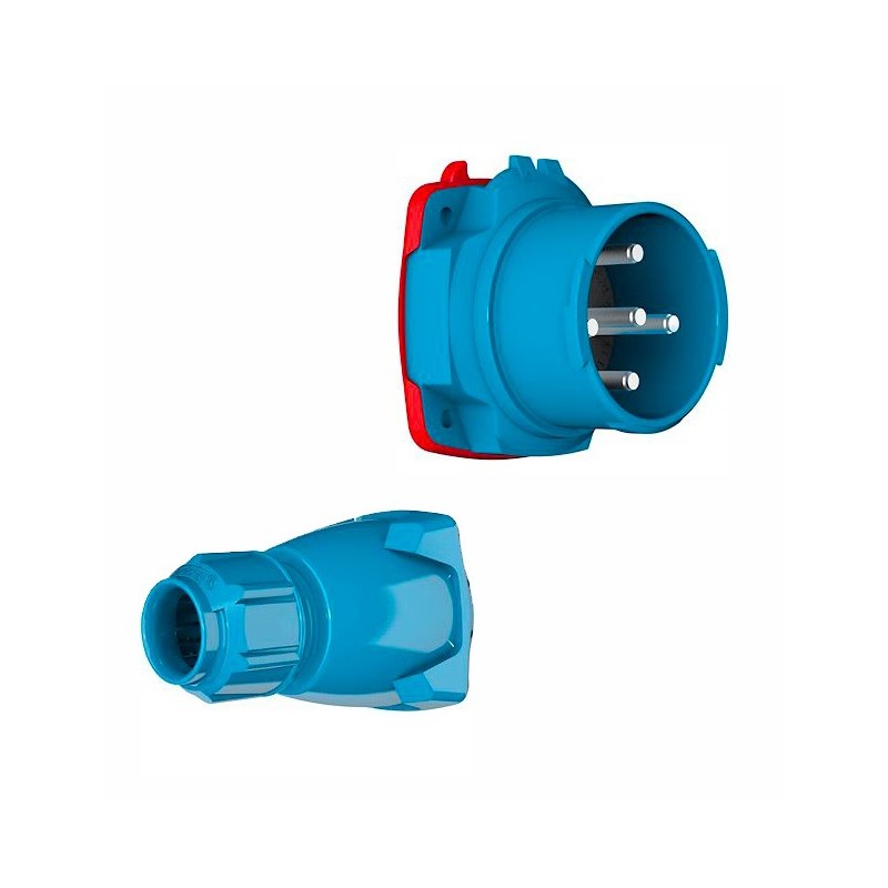 Spina maschio DSN6 - 63A (1P+N+T) Marechal Electric