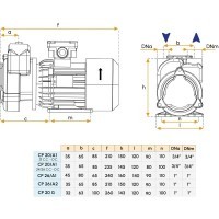 Pompa monoblocco 12V per imbarcazioni - Modello CP26/A2 Gianneschi