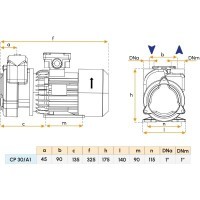 Pompa monoblocco 24V per imbarcazioni - Modello CP30/A1 Gianneschi