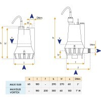 Pompe 24V pour bateau - Modèle MAXI SUB-VORTEX Gianneschi