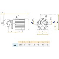 Pompe auto-amorçante 24V pour bateau - Modèle IN12 Gianneschi