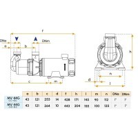 Pompe monobloc 230V pour bateau - Modèle MV44 G Gianneschi